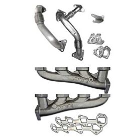 2002-2005 High Flow Exhaust Manifold With Up-Pipe CA LB7