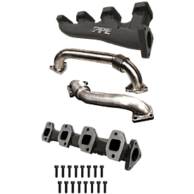 2001-2004 High Flow Exhaust Manifold With Up-Pipe Fed LB7 D-Pipe