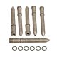 BD Diesel 1040281 Injector Connector Feed Tubes Kit - Dodge 1998.5-2002 5.9L ISB