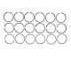 Mahle Clevite 42140-020 Complete Piston Ring Set (.020)