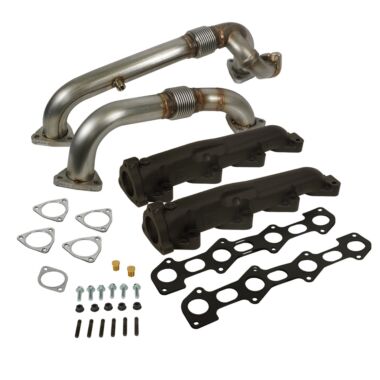 BD Diesel 1041484 Exhaust Manifold & Up-Pipes Set Powerstroke 6.4L Ford 2008-2010 F-Ser SuperDuty