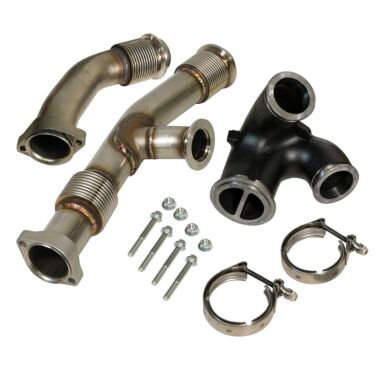 BD Diesel 1043917 BD 6.0L Powerstroke Up-Pipes Kit w/EGR Connector - Ford 2003-2004.5