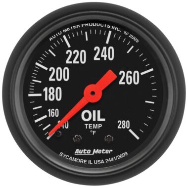 Autometer Z-Series Oil Temperature Gauge
