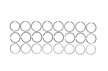 Mahle Clevite 42097-STD Complete Piston Ring Set (Standard)