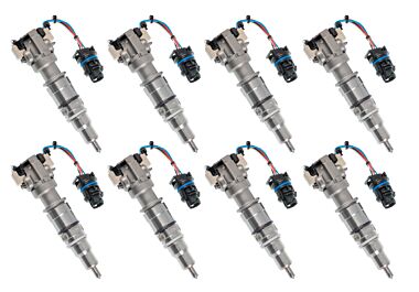 Genuine Motorcraft 4C3Z-9E527-BRM Set(8) Premium Reman 6.0 Powerstroke Fuel Injector, Stock