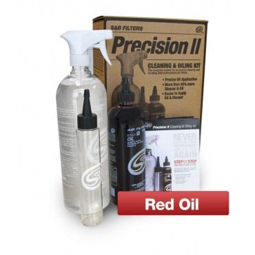 S&B Precision Air Filter Cleaning & Oiling Kit Red