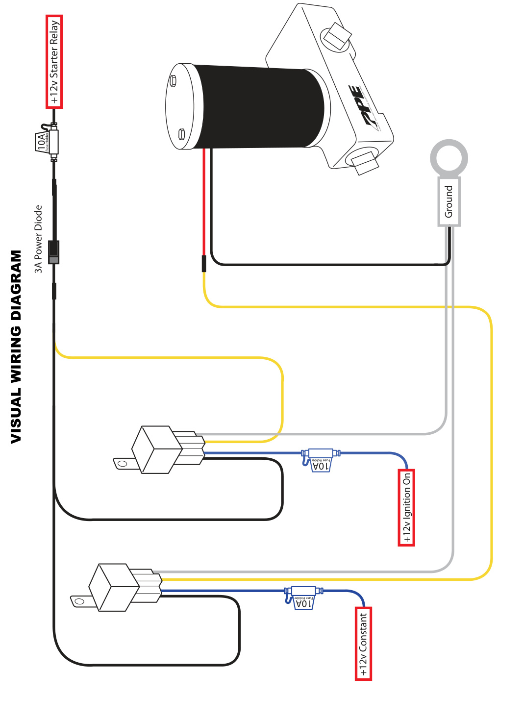 PPE Diesel Fuel Lift Pump visual wiring diagram