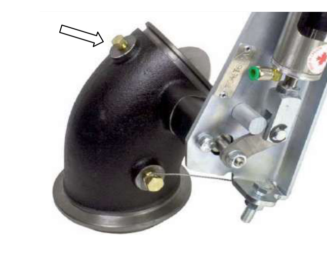 Exhaust backpressure test port on the cast brake valve