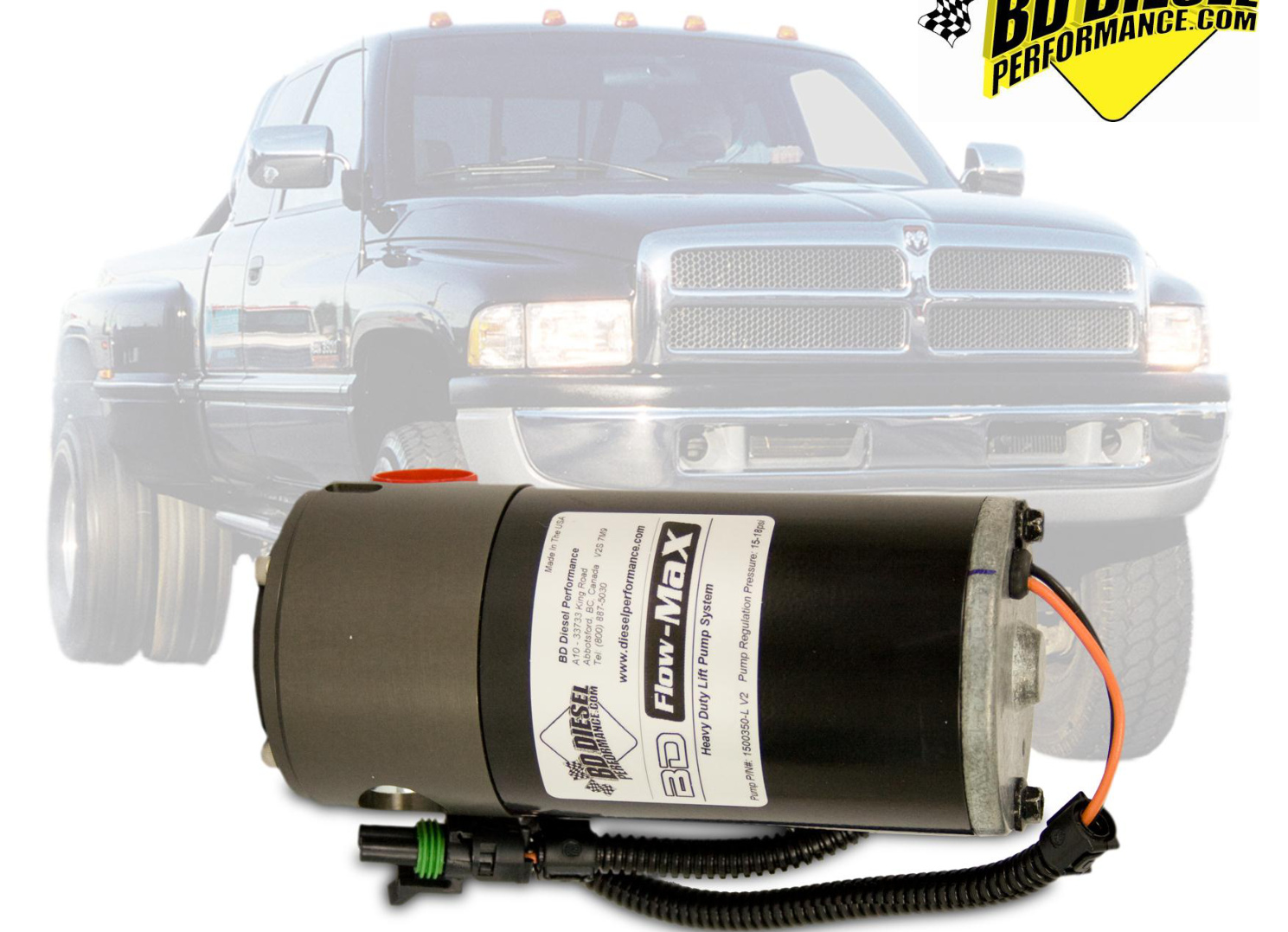 BD FlowMAX V2 heavy-duty lift pump for 1998-2002 Dodge Cummins 24V