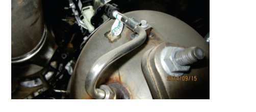 Unplug DEF injector / sensor connection at the DPF