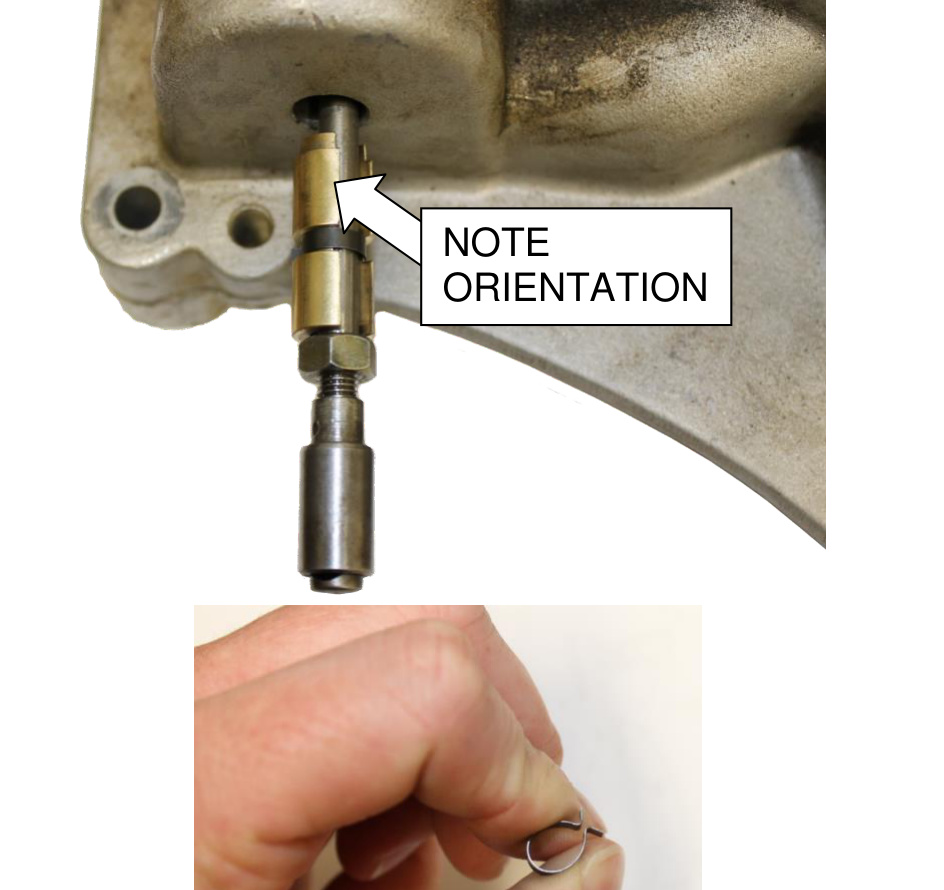 Rod-support fitting orientation around the actuation rod
