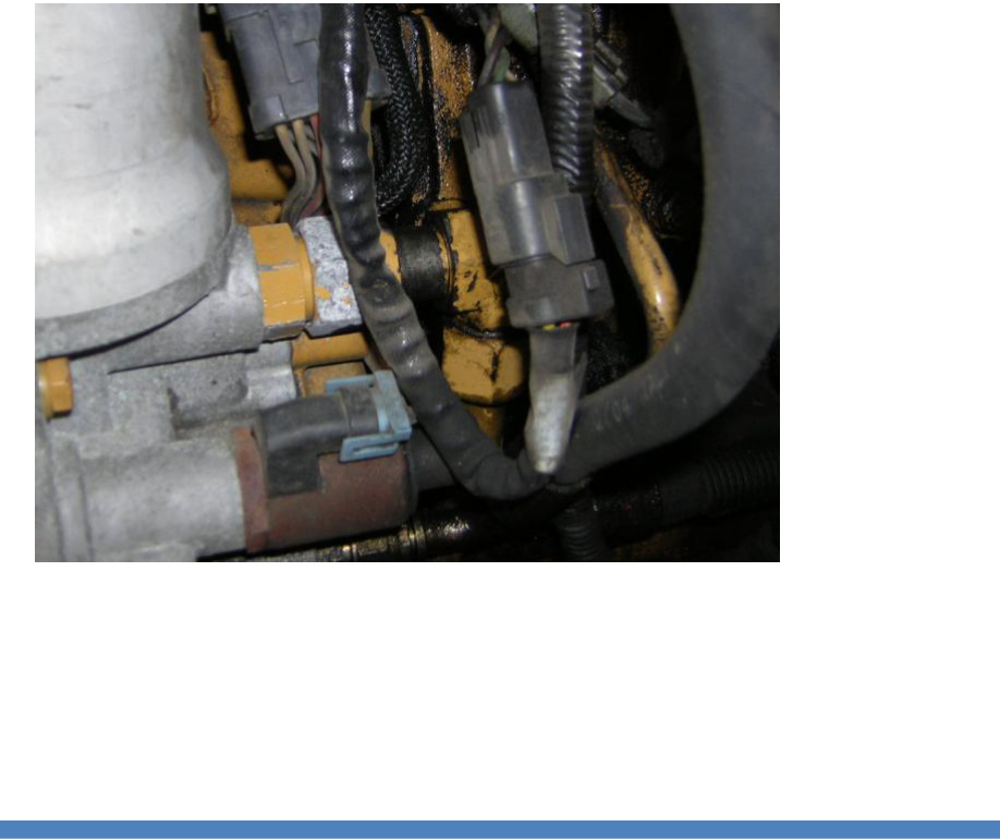 TS Performance MP-8 Module Installation – Cat C7, 3126 & C9 Medium Duty – MAP/Boost sensor connector in the engine bay