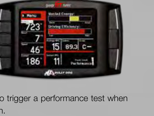 GT Diesel display showing the Driving Coach screen with Wasted Energy and Driving Efficiency meters