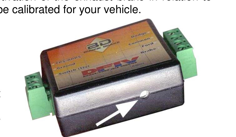 BD DFIV module showing input terminals and the adjusting screw