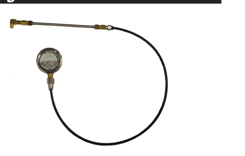 BD exhaust backpressure gauge kit with extension hose