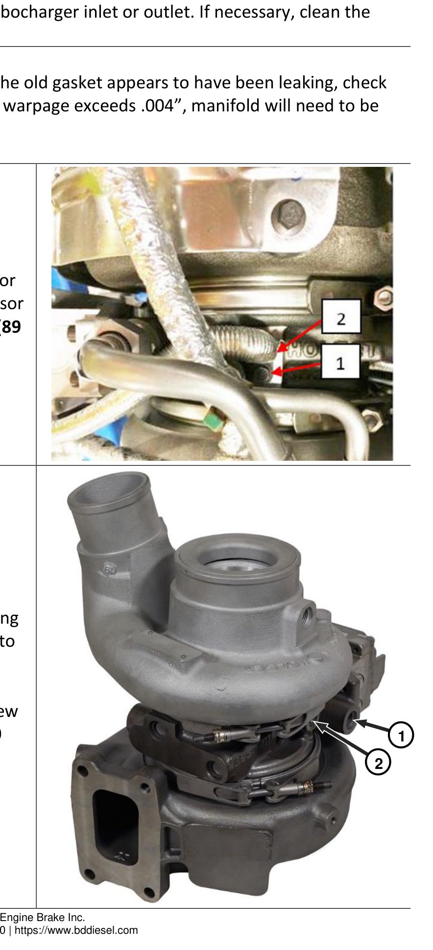 Speed sensor installation and coolant outlet and oil inlet fitting swaps on the new turbo
