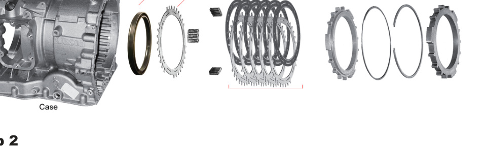 PPE Stage 4 Allison Transmission Kit &ndash; C4 clutch pack components, case, and bearings