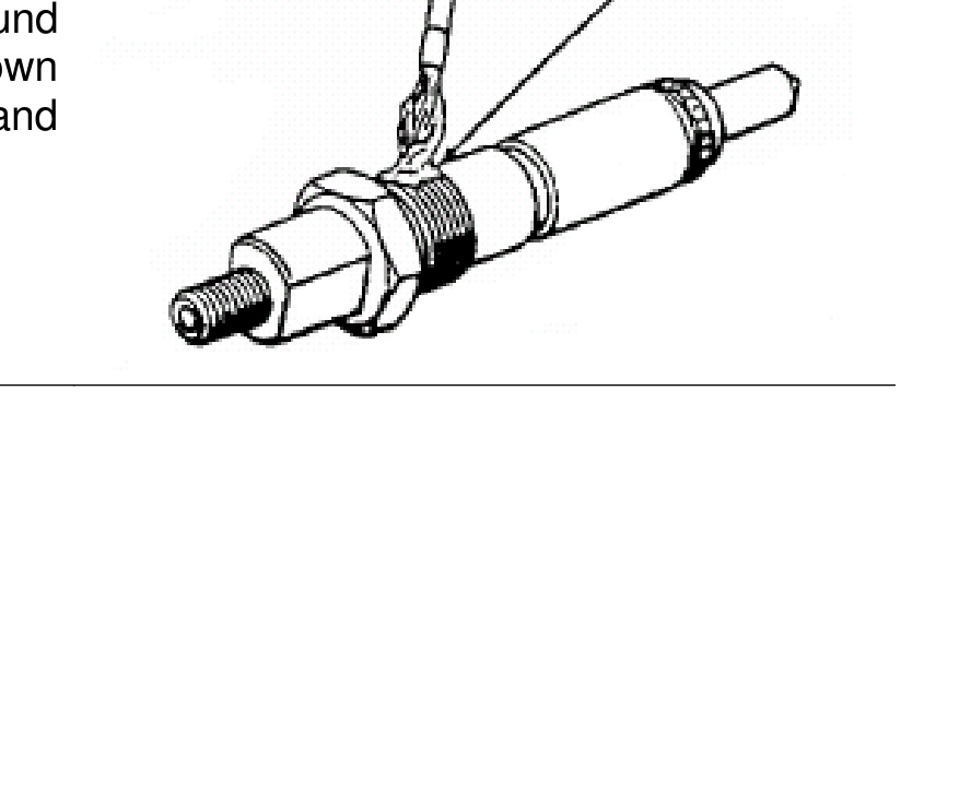 Brushing anti-seize compound onto the injector holddown nut threads