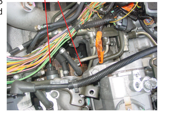 Stock CP3 pump C and electronic control wire harness E