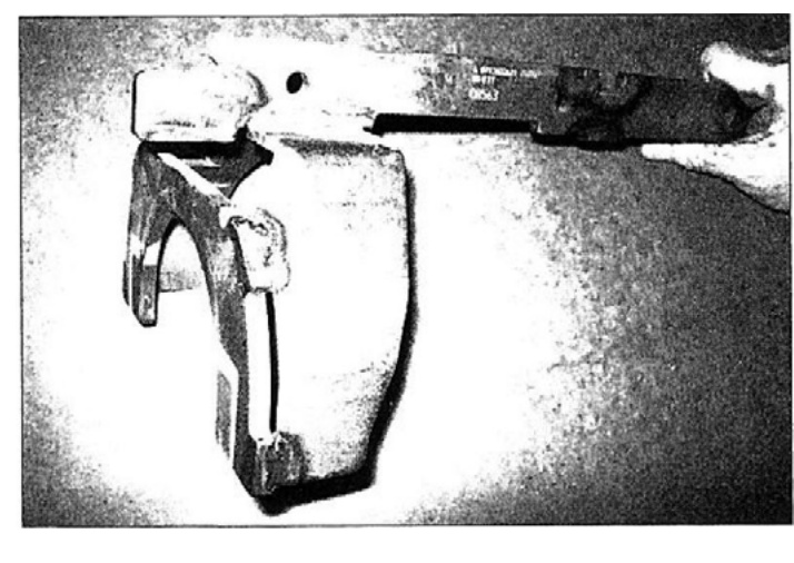 Heavy stamped-steel G56 shift fork with welds prone to failure