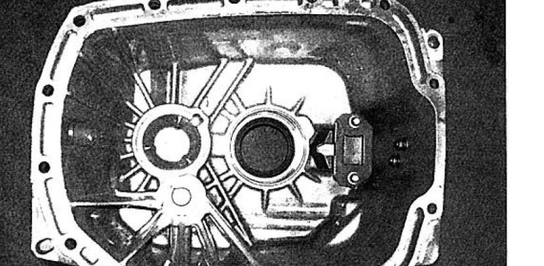 Rear half of G56 case viewed from the split at mid-case